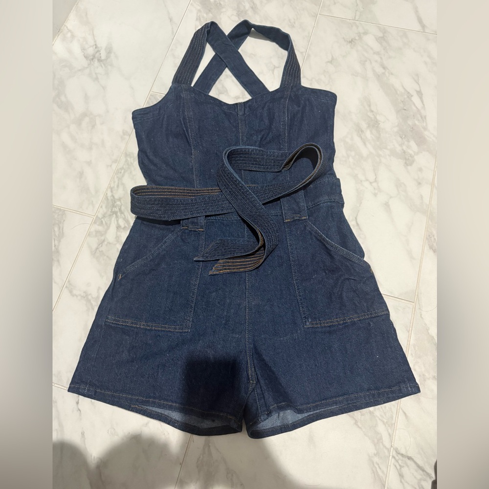 7 For All Mankind women’s Jean romper